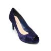 Sapato de Festa Peep Toe Azul