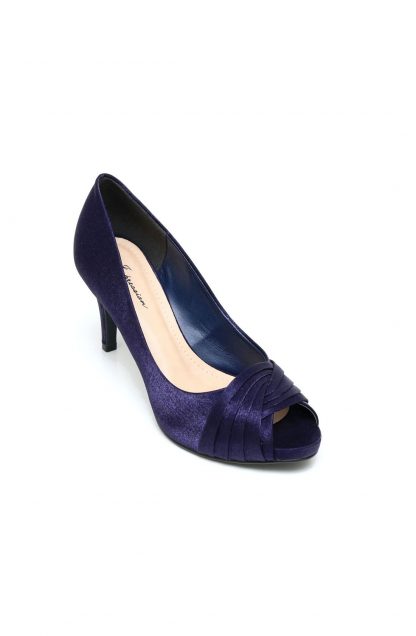 Sapato de Festa Peep Toe Azul