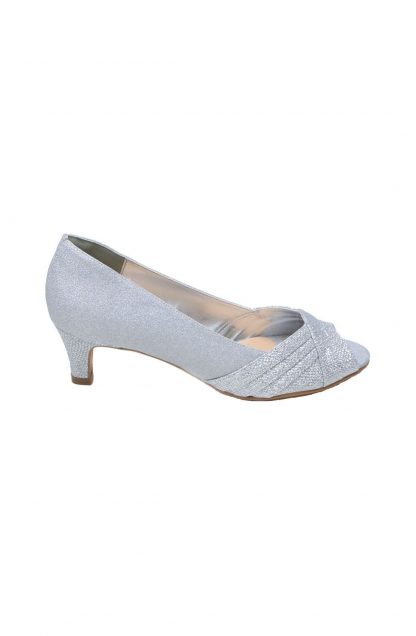 Sapato de Festa Peep Toe Prata - Image 2