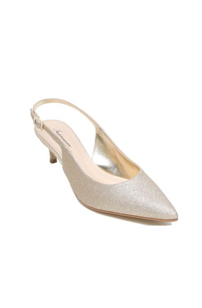 Scarpin de Festa Dourado