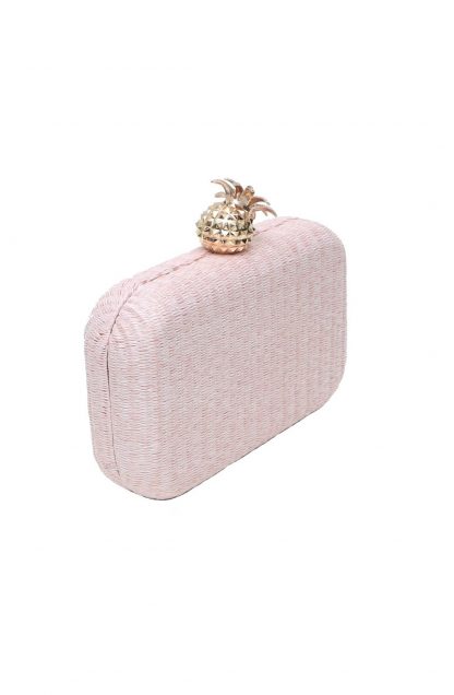 Bolsa de Festa em Palha Rosa - Image 2