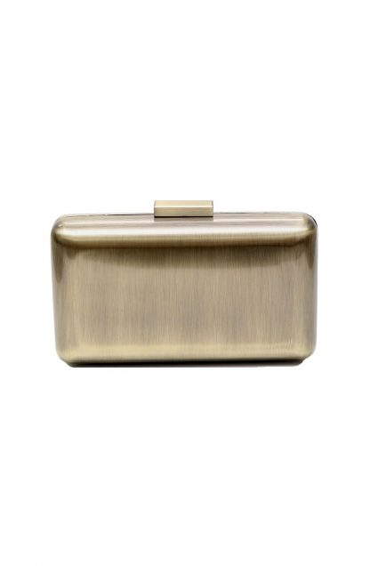 Bolsa de Festa Aço Dourado Escovado