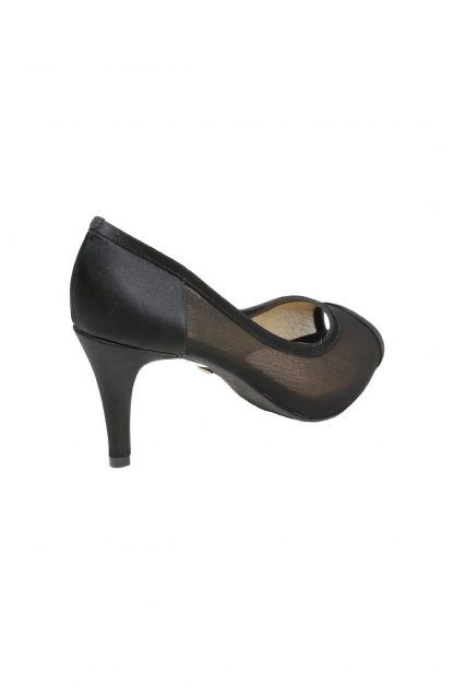 Sapato de Festa Peep Toe Preto - Imagem 3