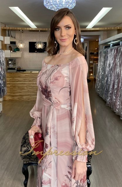 Vestido de Festa Longo Estampado - Imagem 3