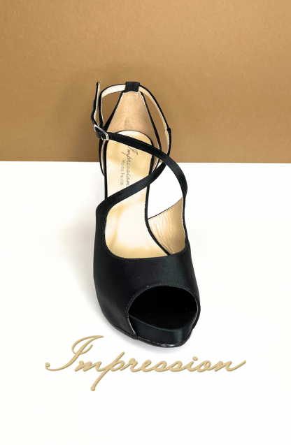 Sapato de Festa Peep Toe Preto - Image 4