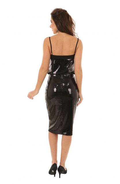 Conjunto de Festa Midi Preto em Paetês - Image 3