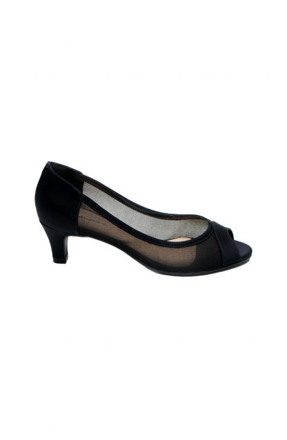 Sapato de Festa Peep Toe Preto - Imagem 2