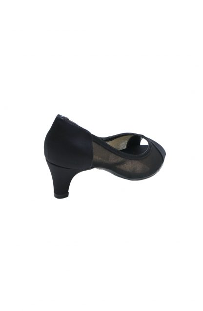 Sapato de Festa Peep Toe Preto - Imagem 3