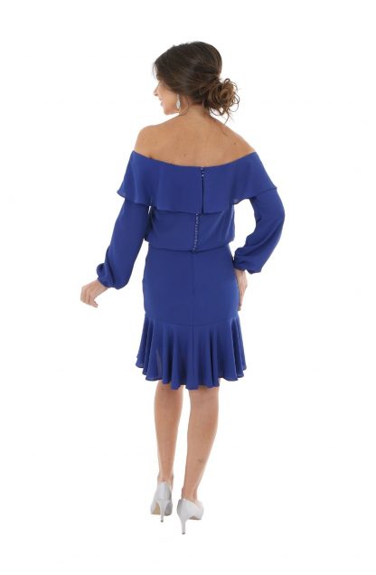 Vestido de Festa Curto Azul Royal - Image 3