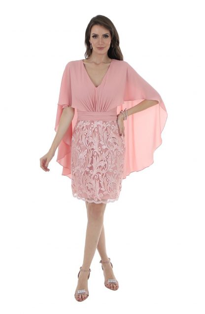 Vestido de Festa Curto Rose