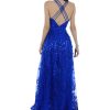 Vestido de Festa Longo Azul Royal Brilho - Imagem 2