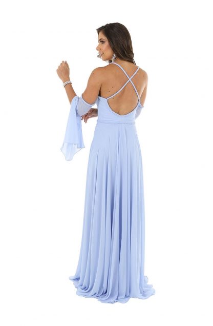 Vestido de Festa Longo Azul Serenity - Image 2