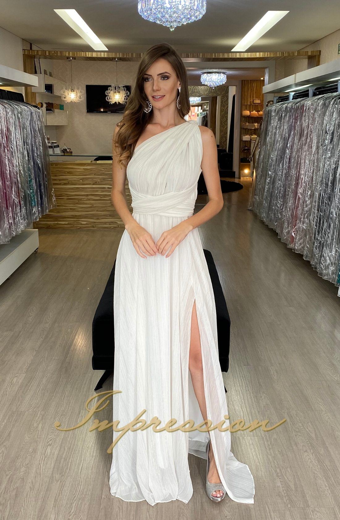 vestidos branco longo de festa