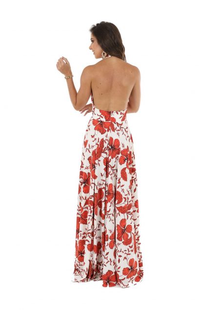 Vestido de Festa Longo Floral - Image 2