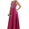 Vestido de Festa Longo Fúcsia Pedraria - Imagem 2