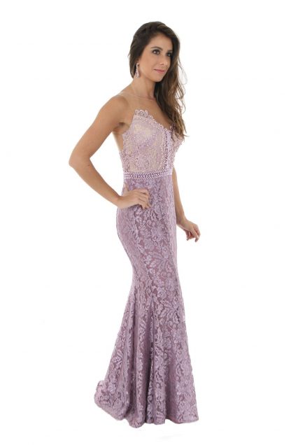 Vestido de Festa Longo Lilas - Image 2