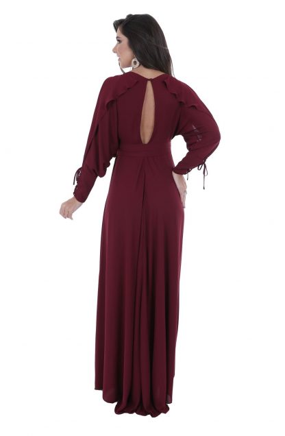 Vestido de Festa Longo Marsala - Imagem 3