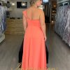 Vestido de Festa Longo Plus Size Coral - Imagem 3