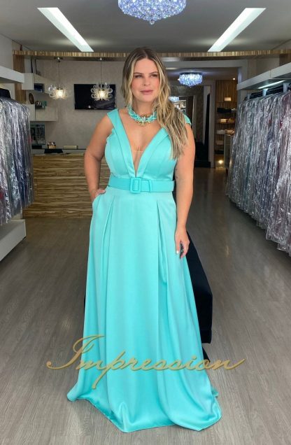 Vestido de Festa Longo Plus Size Tifany - Imagem 2