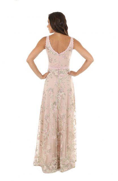 Vestido de Festa Longo Rose Bordado - Image 2