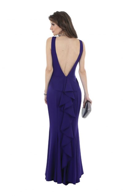 Vestido de Festa Longo Roxo - Image 2