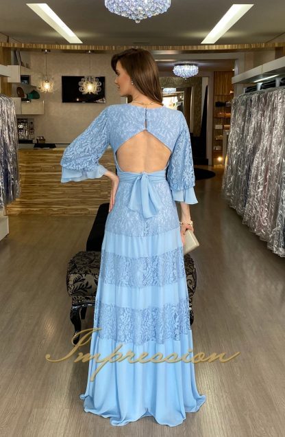 Vestido de Festa Longo Serenity Renda - Imagem 3