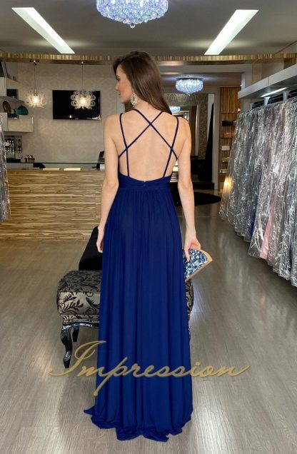 Vestido de Festa Longo Tule Marinho - Imagem 3