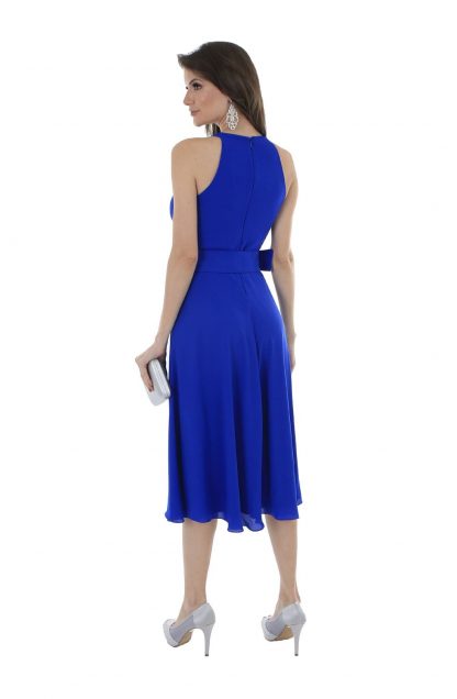 Vestido de Festa Midi Azul Royal - Image 2