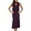 Vestido de Festa Midi Berinjela