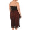 Vestido de Festa Midi Plus Size Preto Renda Guipir - Image 2