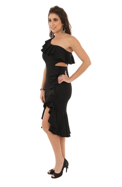 Vestido de Festa Midi Preto - Image 2
