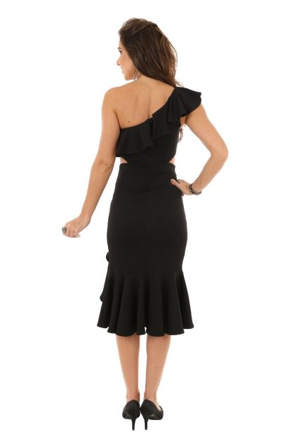 Vestido de Festa Midi Preto - Image 3