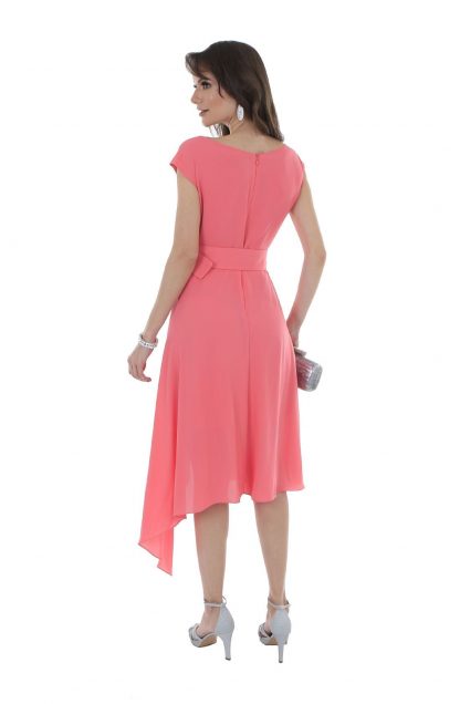Vestido de Festa Midi Rosa - Image 2