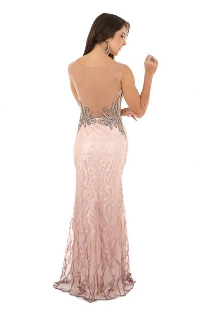 Vestido de Festa Longo Rose Bordado - Image 3