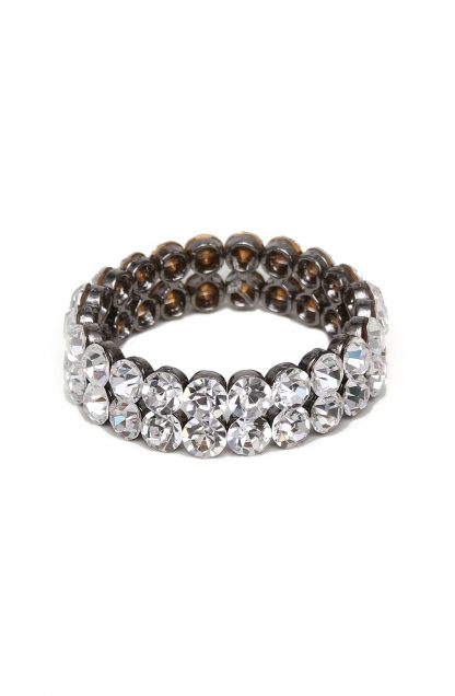 Pulseira de Festa Cristal Prata