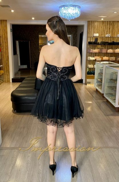 Vestido de Festa Curto Preto - Image 2