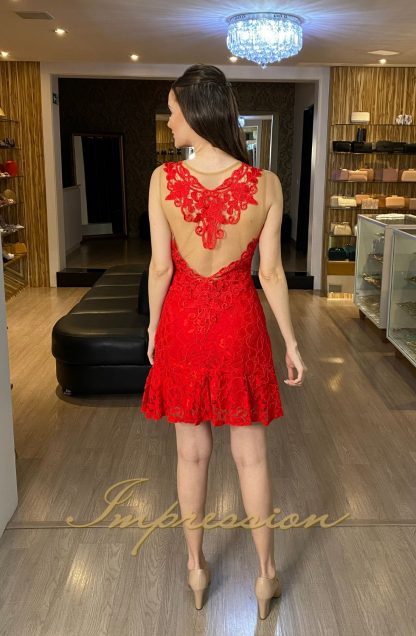Vestido de Festa Curto Vermelho - Image 2