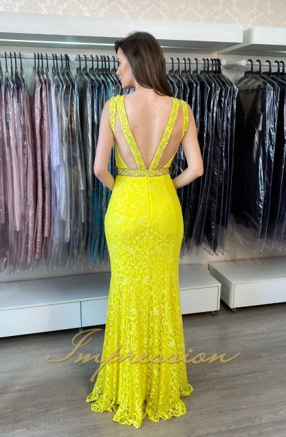 Vestido de Festa Longo Amarelo - Image 2