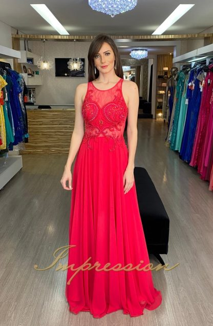 Vestido de Festa Longo Rosa