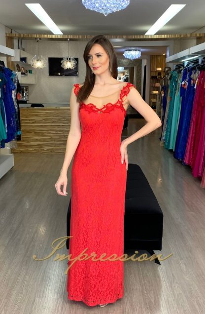 Vestido de Festa Longo Vermelho