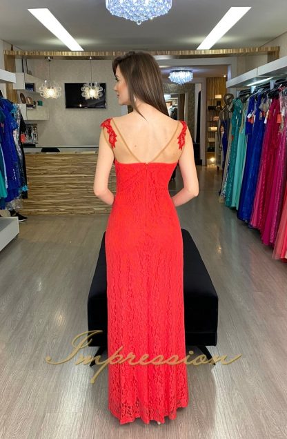Vestido de Festa Longo Vermelho - Image 2