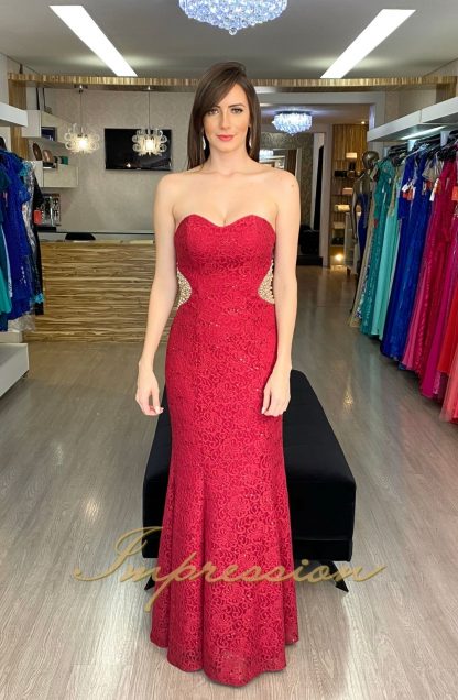 Vestido de Festa Longo Vermelho