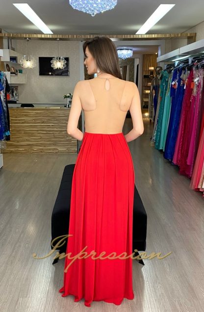 Vestido de Festa Longo Vermelho - Image 2
