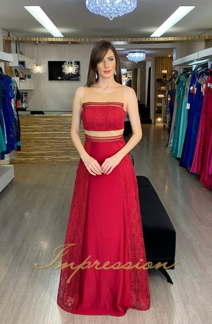 Vestido de Festa Longo Vermelho