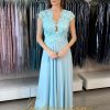 Vestido de Festa Longo Azul