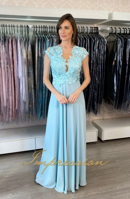 Vestido de Festa Longo Azul