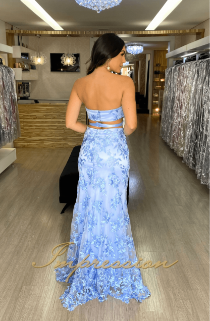 Vestido de Festa Longo Azul Serenity - Image 3