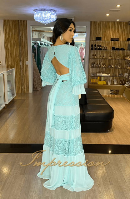 Vestido de Festa Longo Tifany Renda - Imagem 3