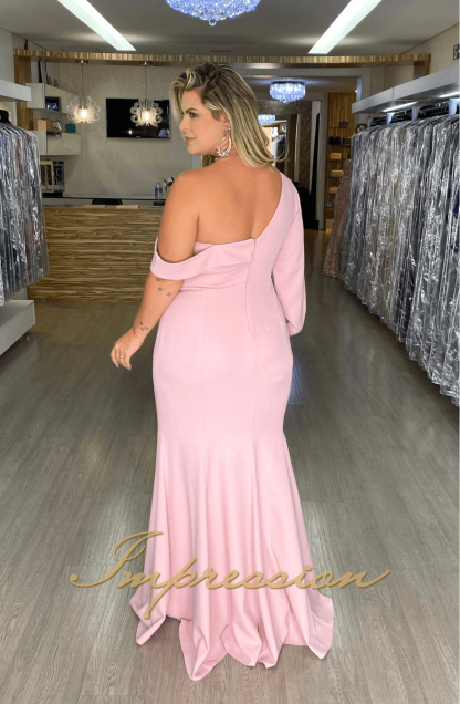 Vestido de Festa Longo Plus Size Rose - Imagem 3