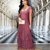 Vestido de Festa Longo Rosa Canela - Image 2